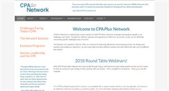 Desktop Screenshot of cpaplusnetwork.com
